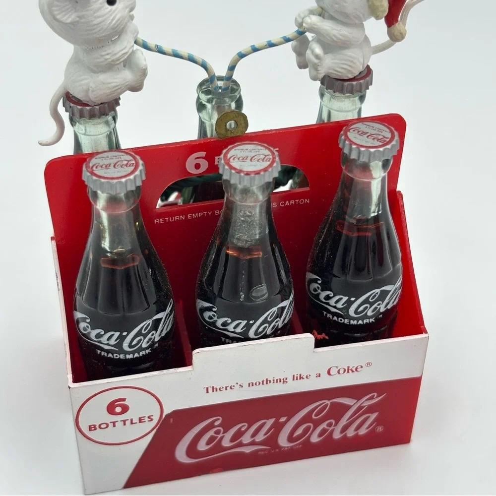 Vintage Coca-Cola Things Go Better Either Coke Six-Pack Ornament